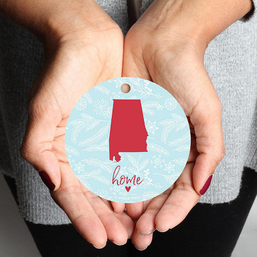 MDF Ornament Alabama Home Blue/Red Image