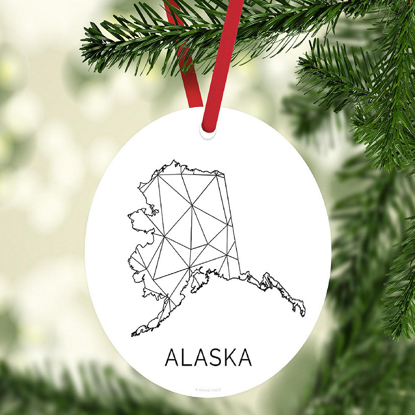MDF Ornament Alaska Blk/Wh Geometric Image