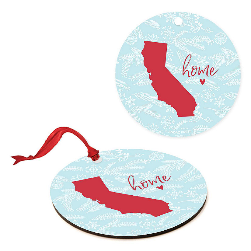 MDF Ornament California Home Blue/Red Image