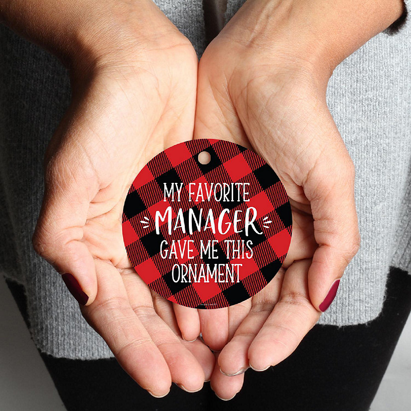 MDF Ornament Fav Manager - Red Plaid Image