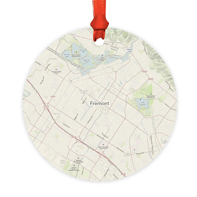 MDF Ornament  Fremont, California Map Image