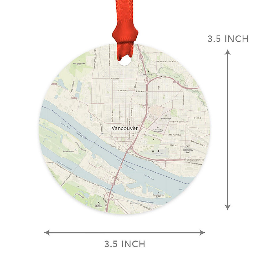 MDF Ornament Hoover Alabama Map Image
