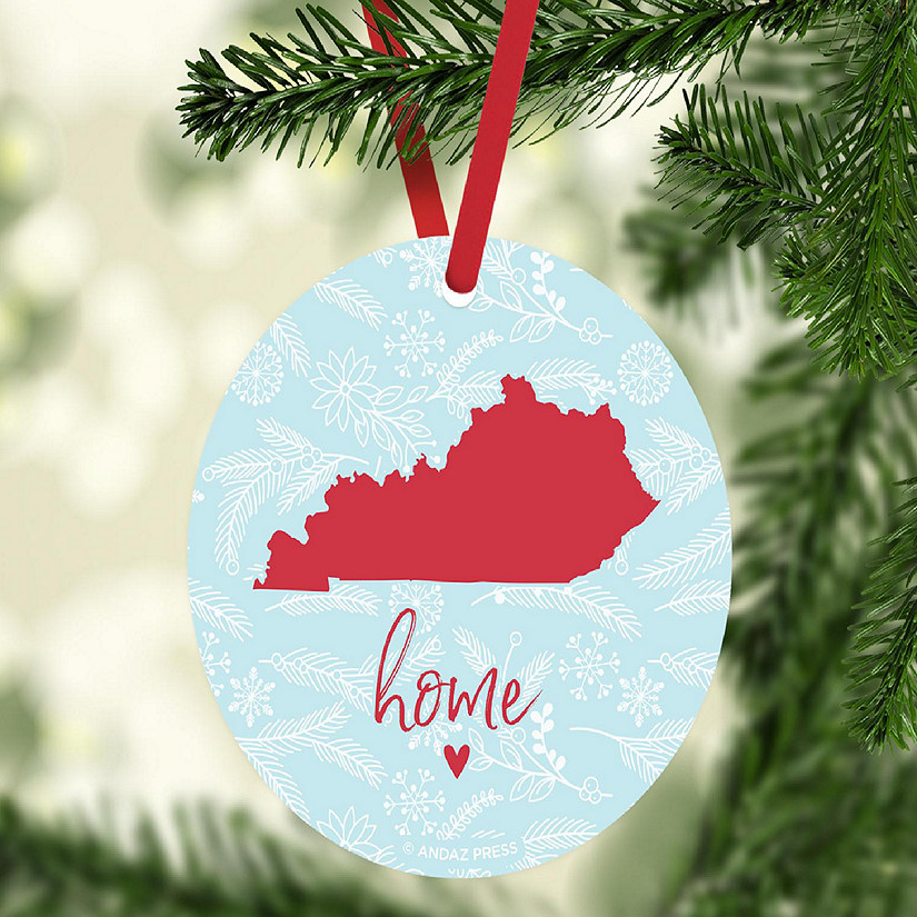 MDF Ornament Kentucky Home Blue/Red Image