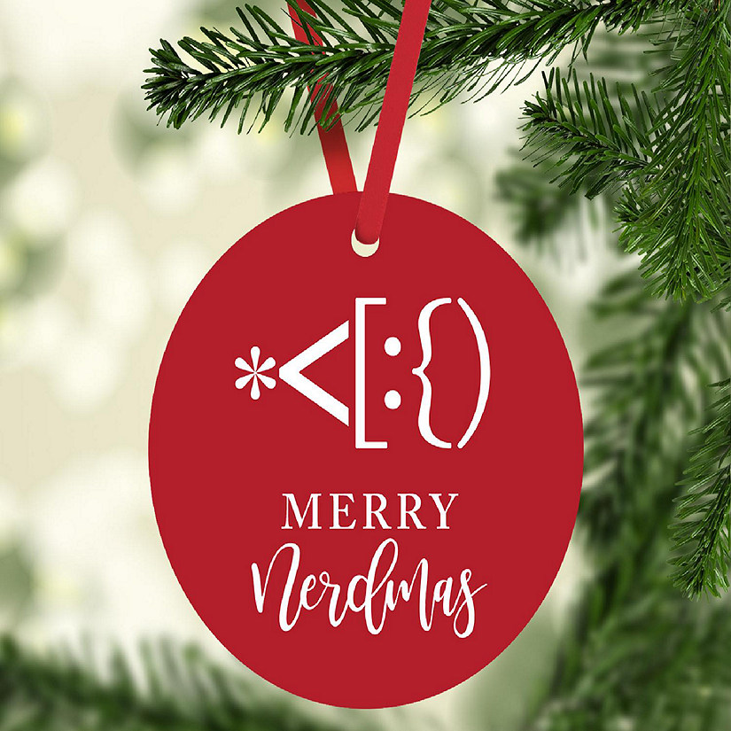 MDF Ornament  Merry Nerdmas Image