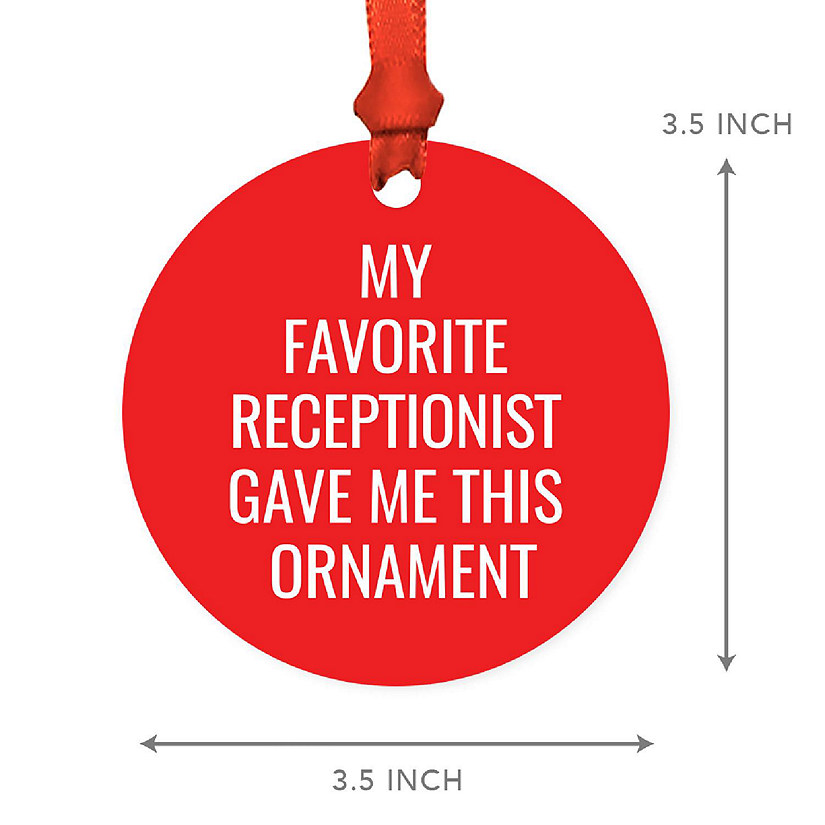 MDF Ornament  My Favorite Receptionist Image