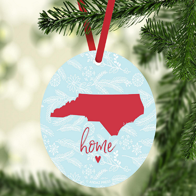 MDF Ornament N. Carolina Home Blue/Red Image