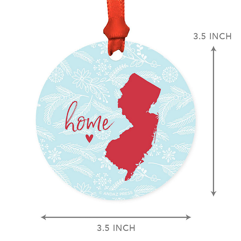 MDF Ornament New Jersey Home Blue/Red Image