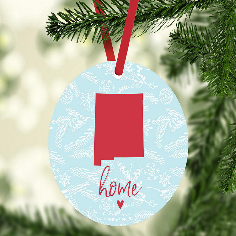 MDF Ornament New Mexico Home Blue/Red Image