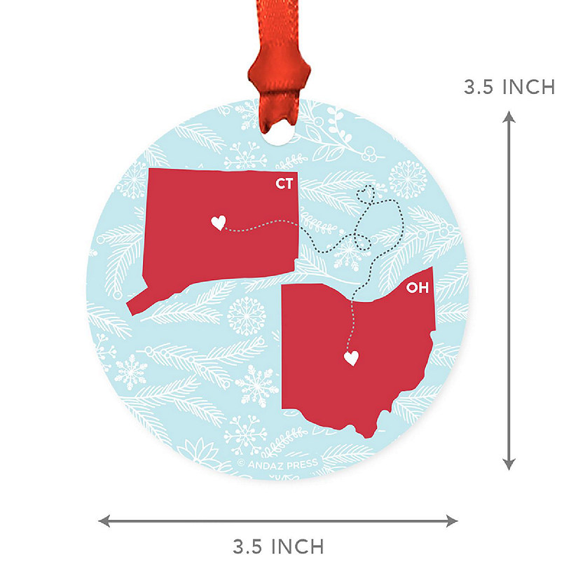 MDF Ornament Ohio and Connecticut Image