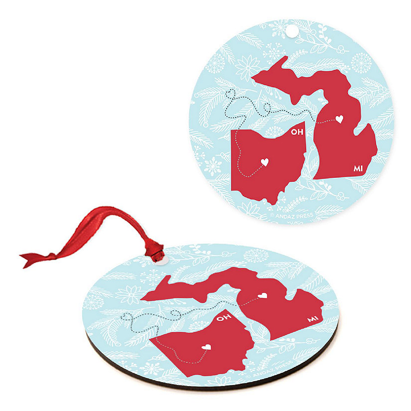 MDF Ornament Ohio and Michigan Image
