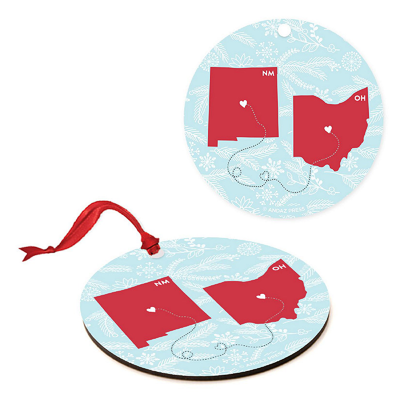 MDF Ornament Ohio and New Mexico Image