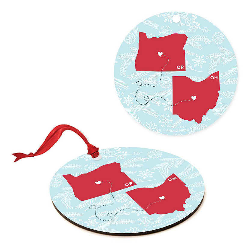 MDF Ornament Ohio and Oregon Image