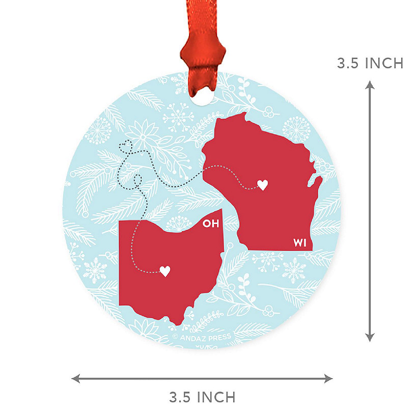 MDF Ornament Ohio and Wisconsin Image