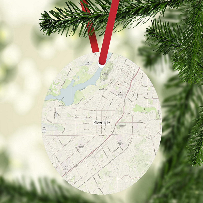 MDF Ornament  Riverside, California Map Image