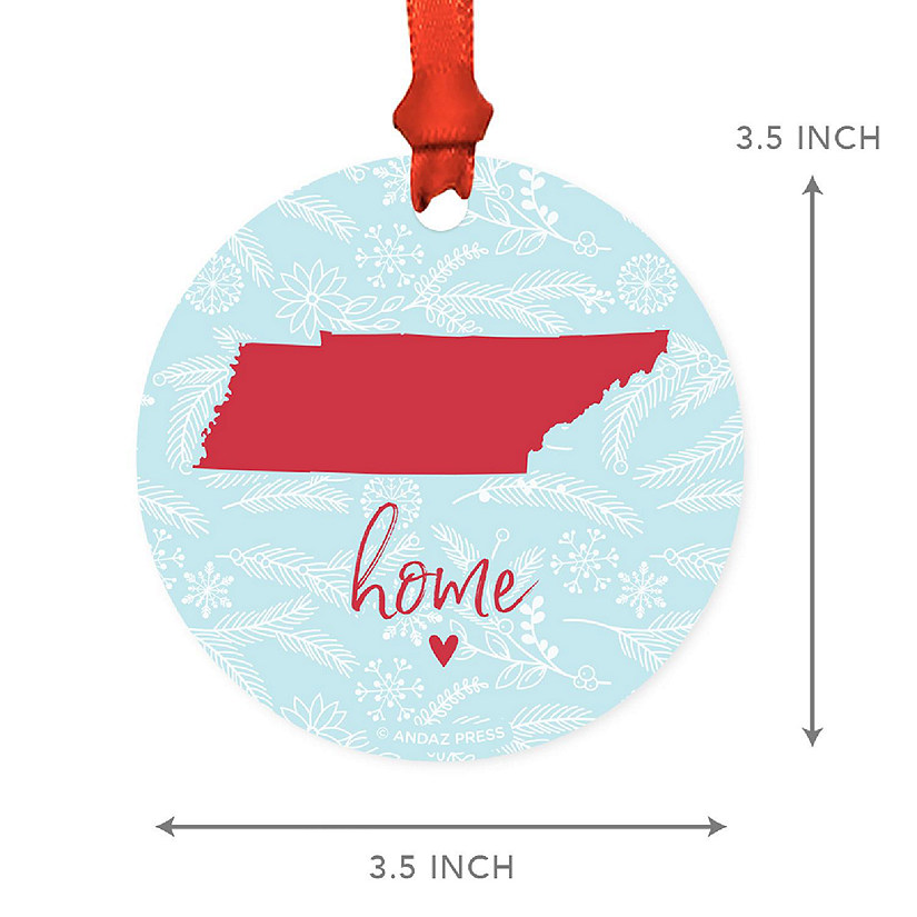 MDF Ornament Tennessee Home Blue/Red Image