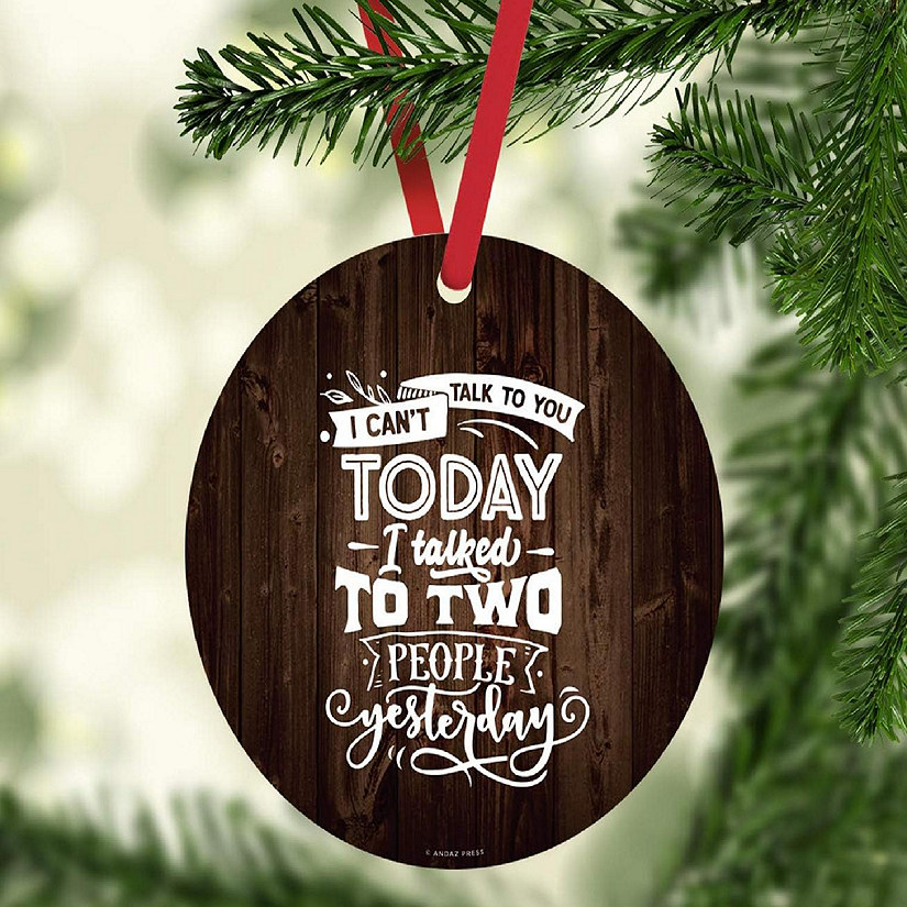 MDF Ornament To Two People Yesterday Image