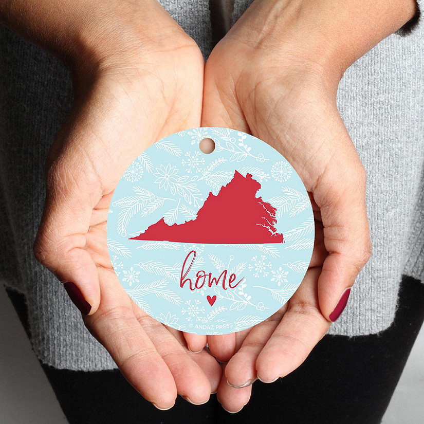 MDF Ornament Virginia Home Blue/Red Image