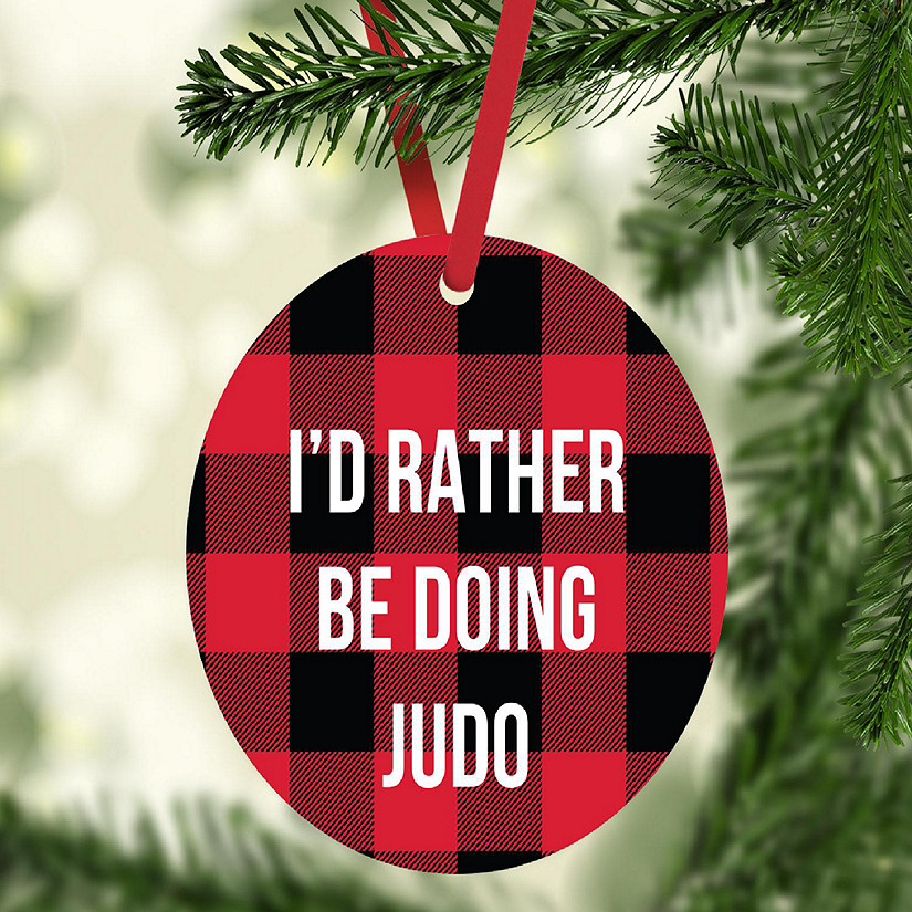MDF Wood Ornament  Rather Be Judo Image