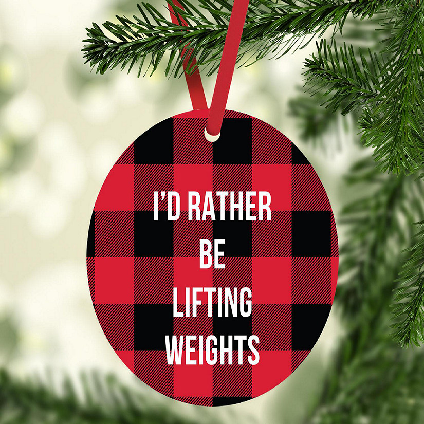MDF Wood Ornament  Rather Be Lifting Image