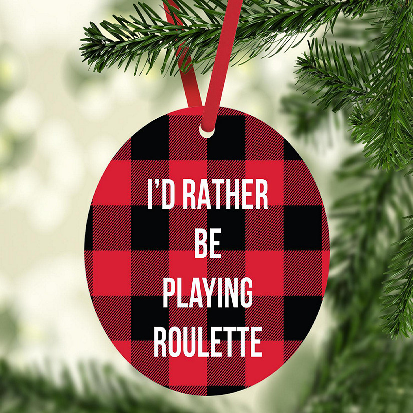 MDF Wood Ornament  Rather Be Roulette Image
