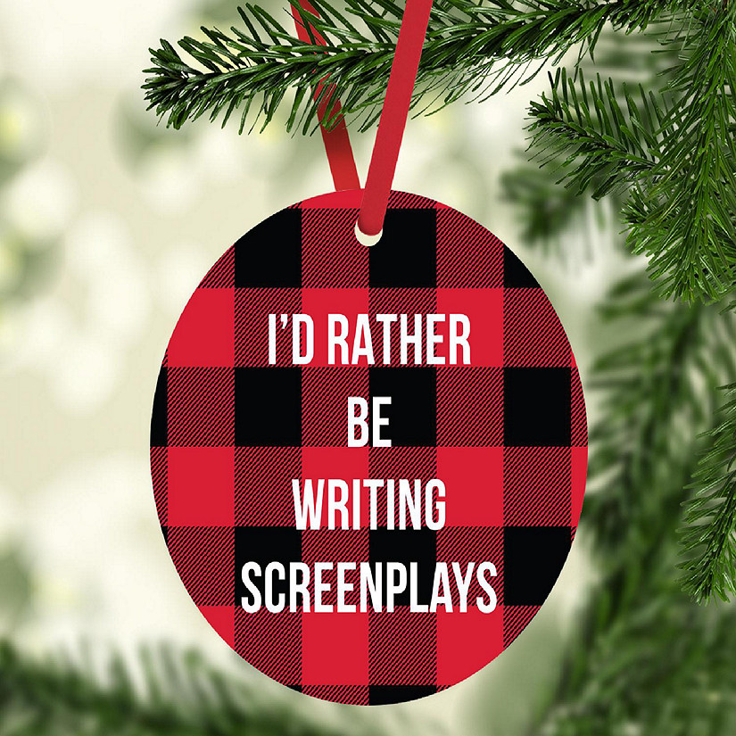 MDF Wood Ornament  Rather Be Screenwriting Image