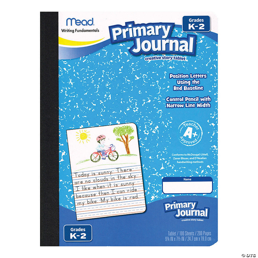 Mead Primary Journal Half Page Ruled 100 Count, Set of 12 Image