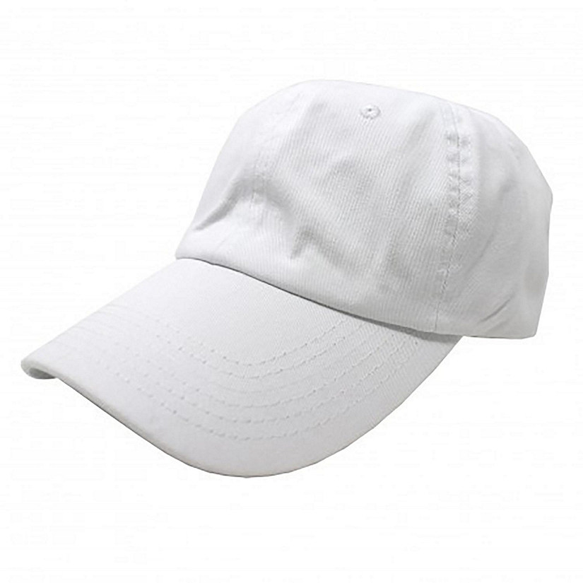 Mechaly Cotton Dad Hat Adjustable Cap (White) Image