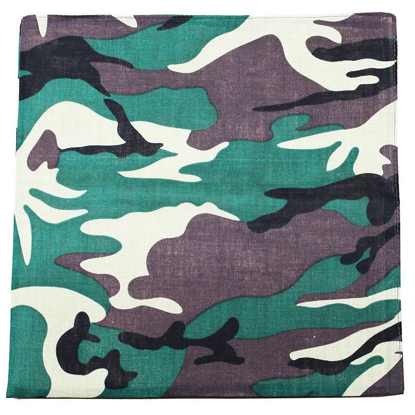 Mechaly Solid Colors 100% Cotton Bandana (Camouflage) Image
