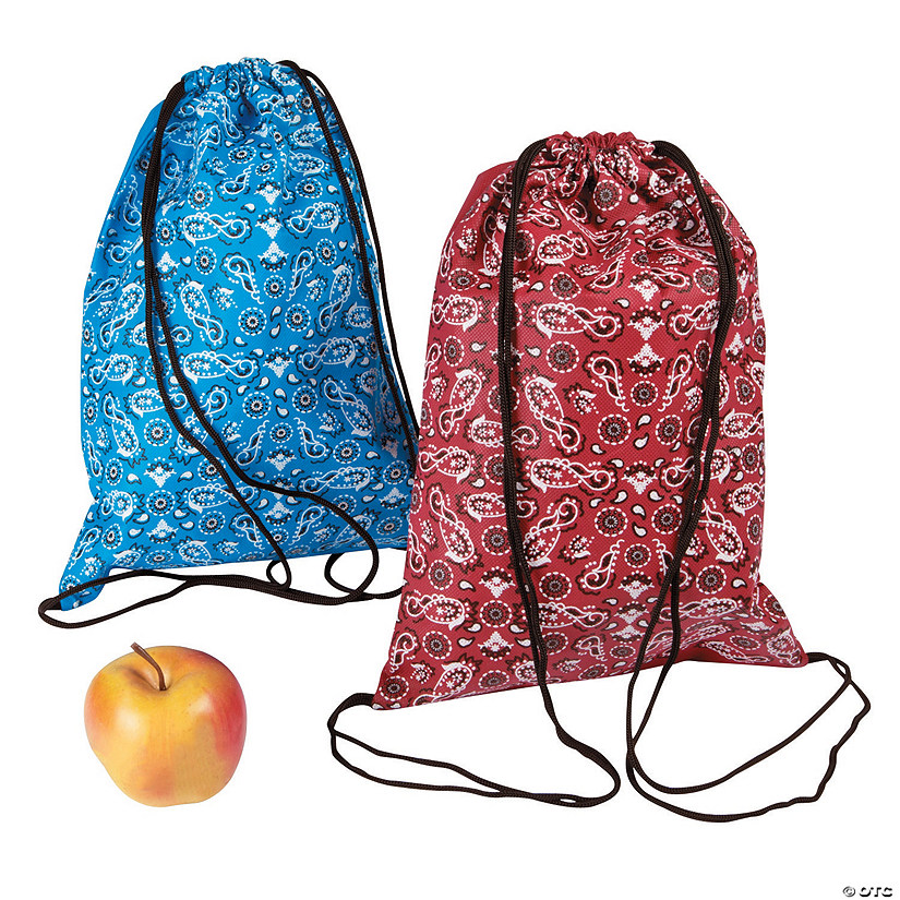 Medium Bandana Drawstring Bags Discontinued