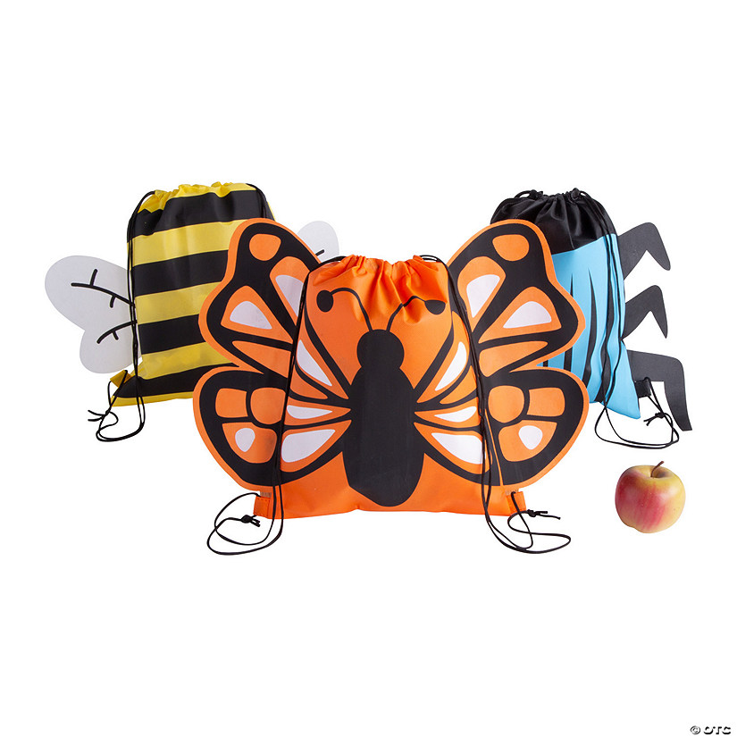 Medium Bug Drawstring Bags Image