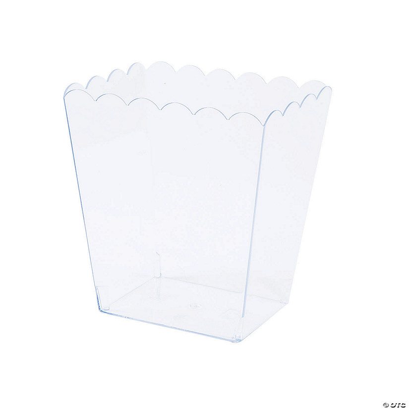 Medium Clear Scalloped Containers - 3 Pc. Image
