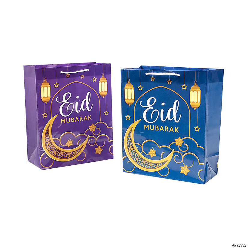 Medium Happy Eid Paper Gift Bags Oriental Trading