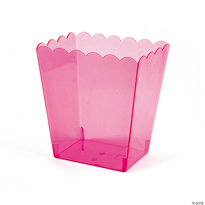 Medium Scalloped Plastic Containers - 3 Pc. Image