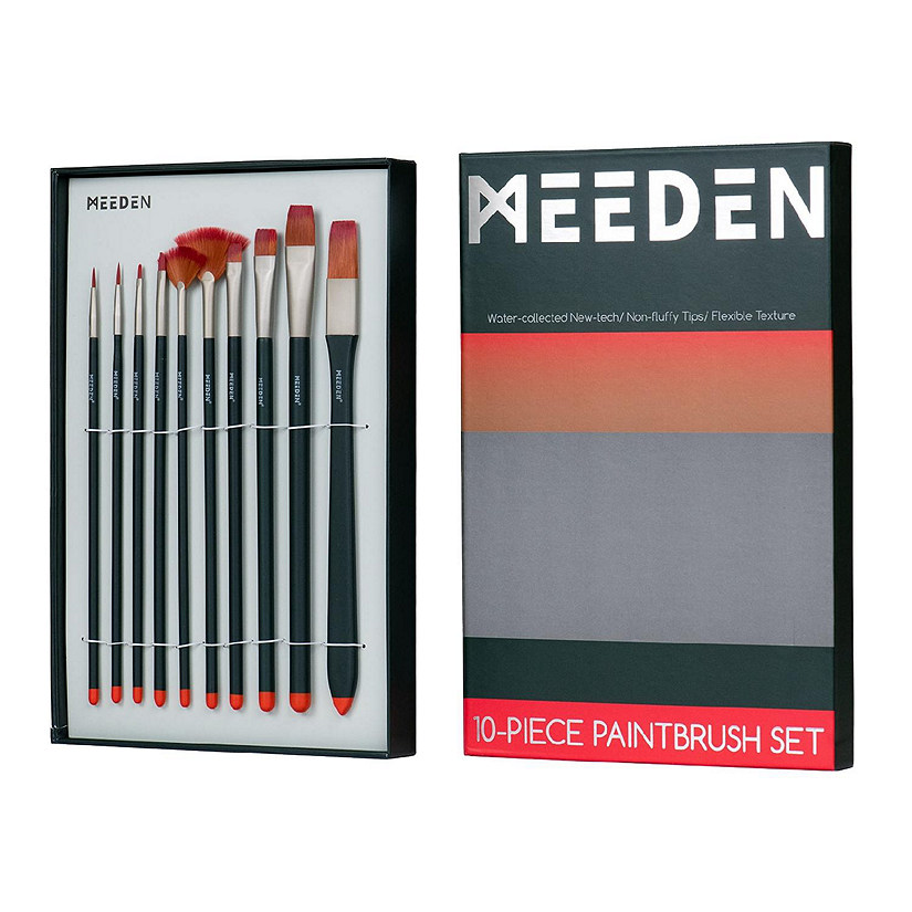 MEEDEN Art Paint Brushes Set, 10 PCS Image