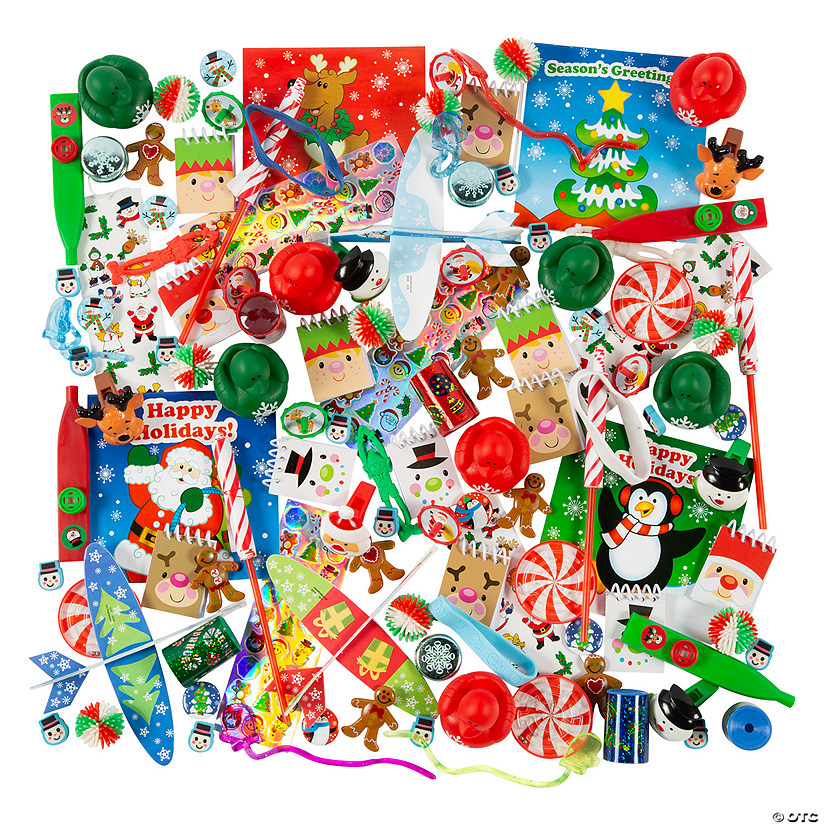 Mega Bulk 1000 Pc. Christmas Novelty Toy, Stationery & Handout Assortment Image