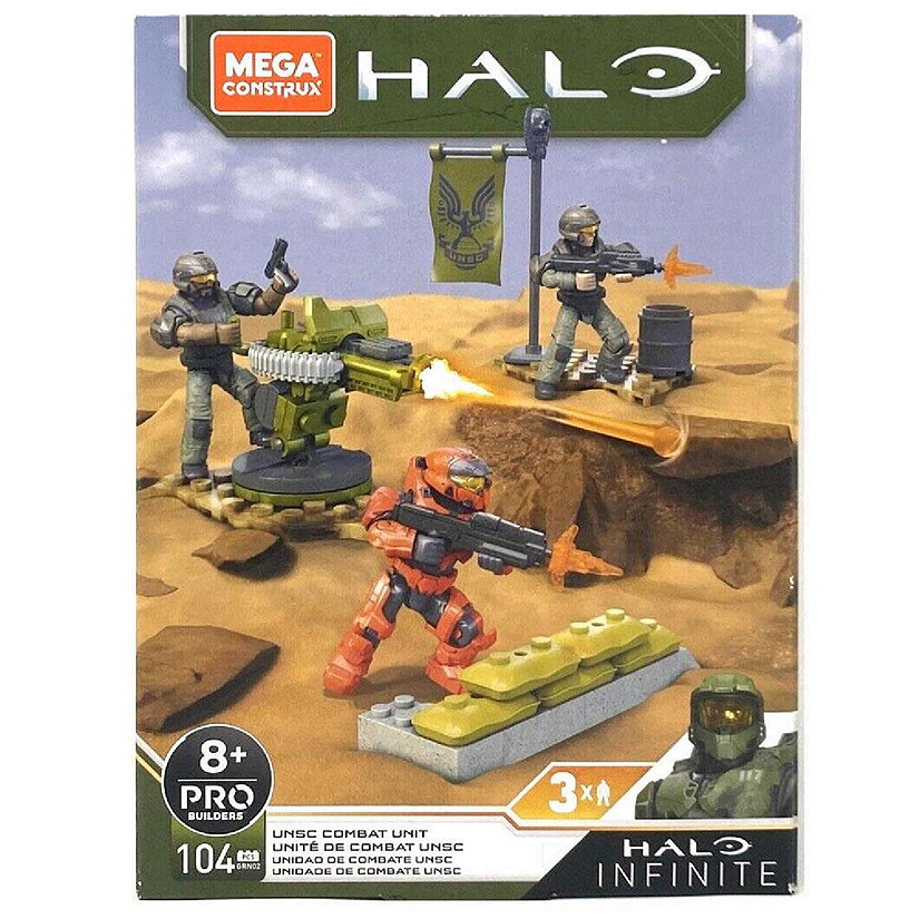 MEGA Construx UNSC Combat Unit Halo Infinite GRN02 104pc Mattel Image