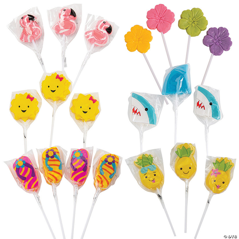 Mega Luau Lollipop Assortment - 72 Pc. Image