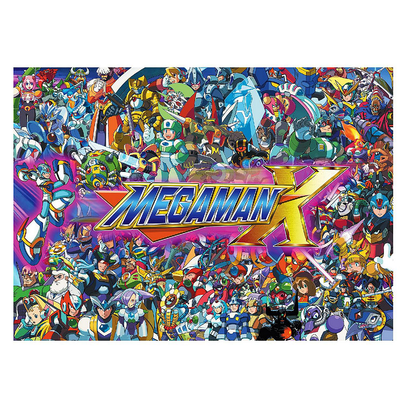 Mega Man Collage 1000 Piece Jigsaw Puzzle Image