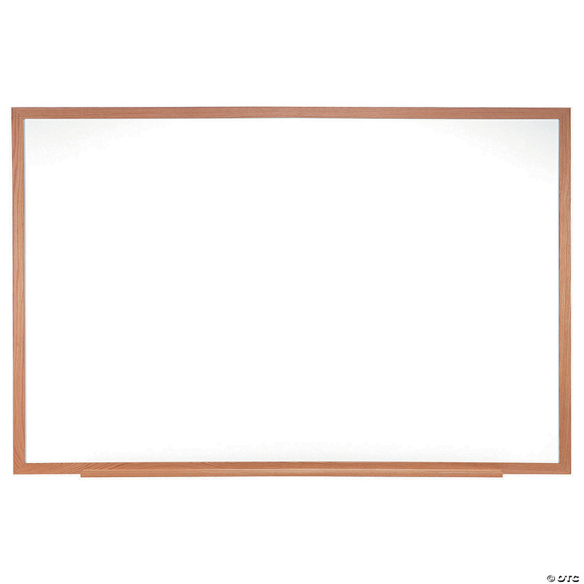 Melamine Whiteboard with Wood Frame - 18"x24" Image