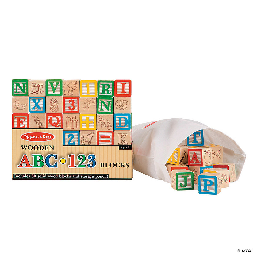 Melissa & Doug&#174; ABC & Number Building Blocks Set - 51 Pc. Image