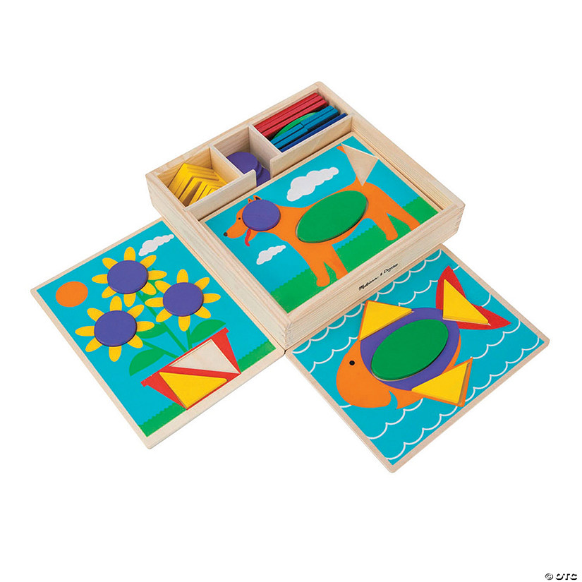 Melissa &amp; Doug Beginner Pattern Blocks Image