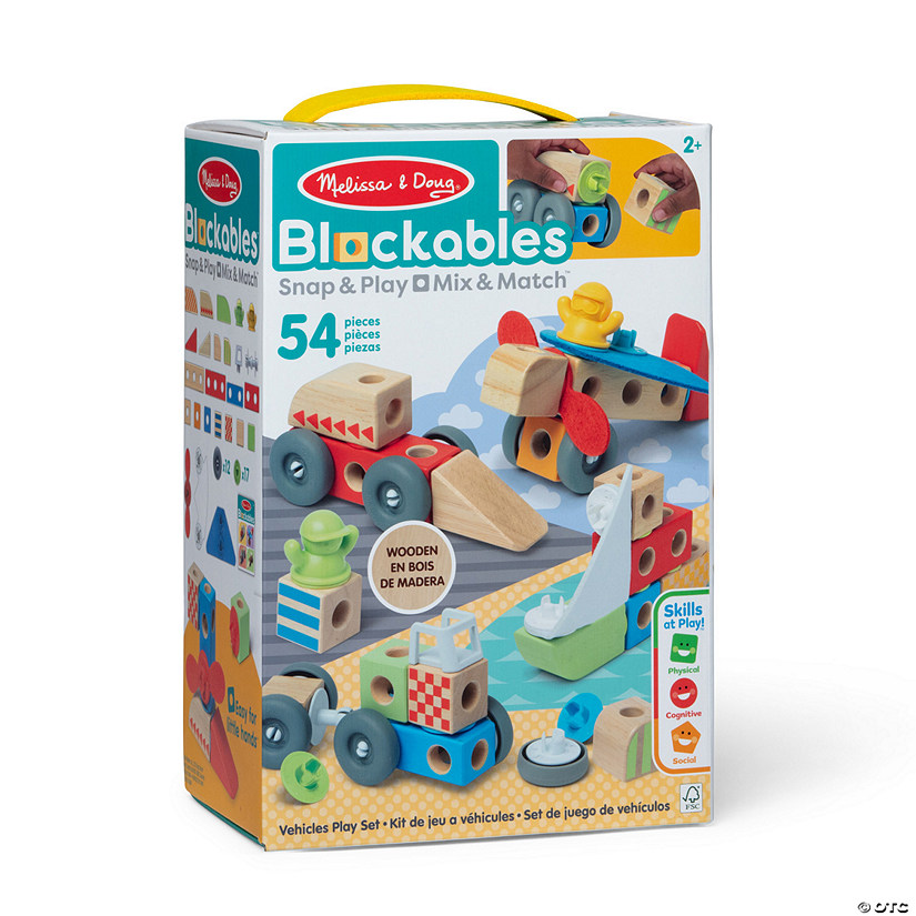 Melissa &amp; Doug Blockables Vehicles Play Set Image