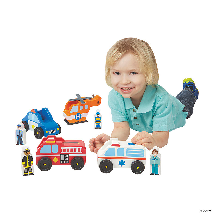 melissa & doug emergency vehicle set