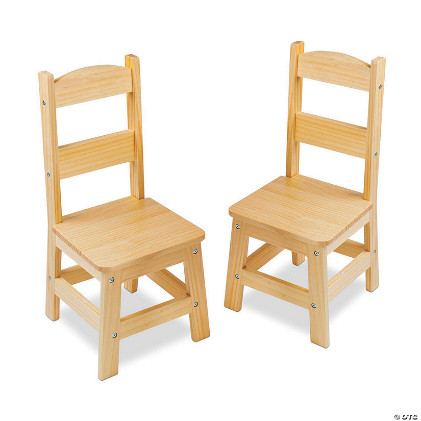 Melissa & Doug Pair of Solid Wood Chairs 2-Piece Set Image