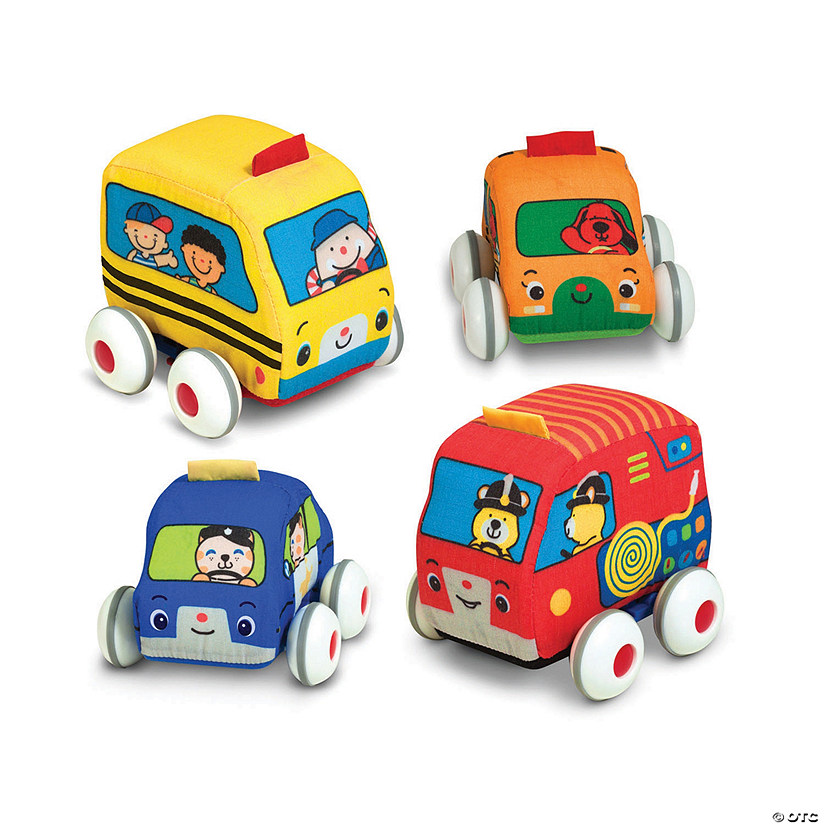 Melissa & Doug Pull-Back Vehicles Baby and Toddler Toy Image