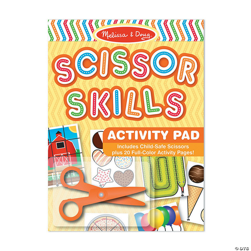 Melissa & Doug Scissor Skills Activity Pad with Scissors, 6 Sets Image