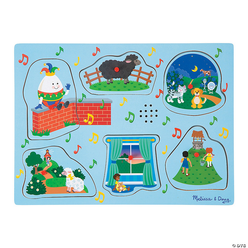 Melissa & Doug<sup>&#174;</sup> Blue Sing-Along Nursery Rhymes Sound Puzzle Image
