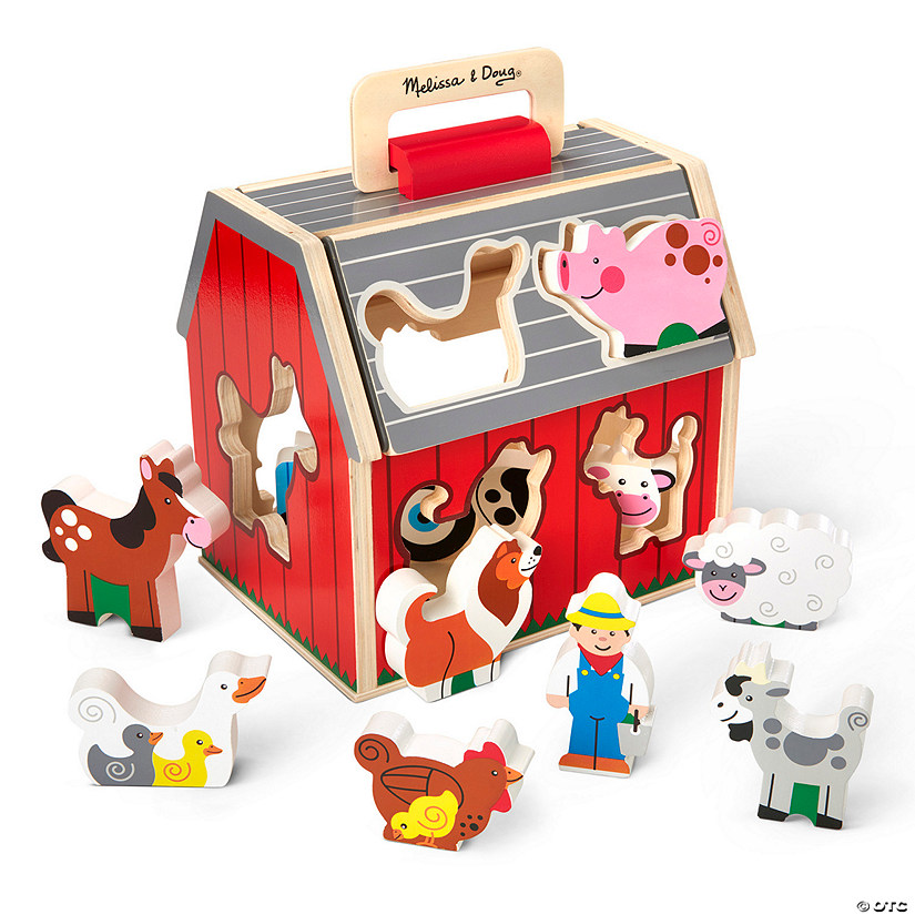 Melissa &amp; Doug Take Along Sorting Barn Image