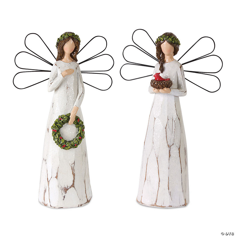Melrose International Angel Figurine, 11.5 Inches (Set of 2) Image