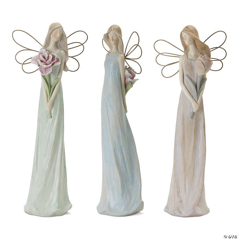 Melrose International Angel Figurine, 13 Inches (Set of 3) Image
